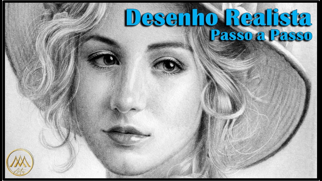Como fazer RETRATO A LÁPIS GRAFITE - Passo a passo - André Maurício.