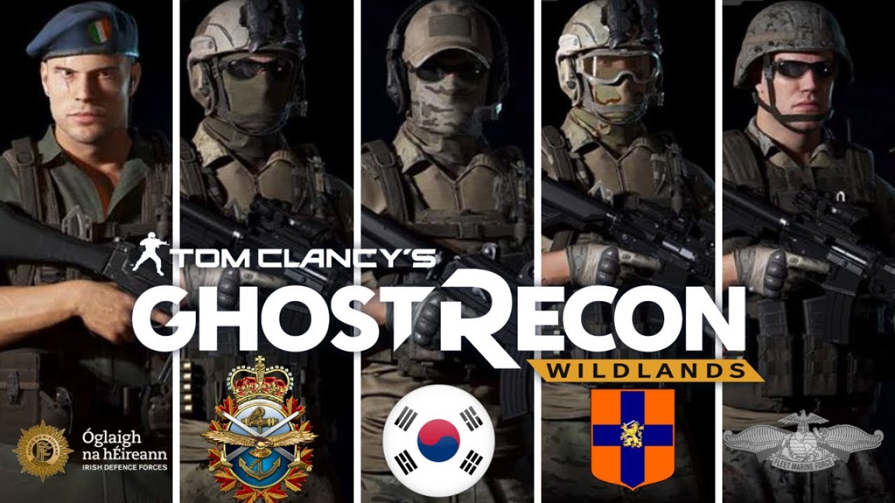 Ghost Recon Wildlands: Special Forces Uniforms: NTOG, FMF,ROKN,KCT,IDF and more