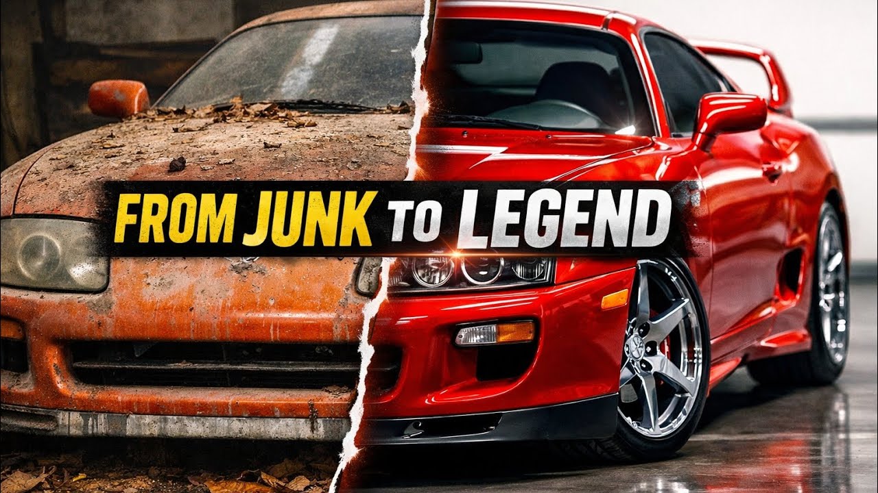 Abandoned Toyota Supra MK4 Restored to Perfection | ASMR Rebuild |#trending  #automobile #viral 