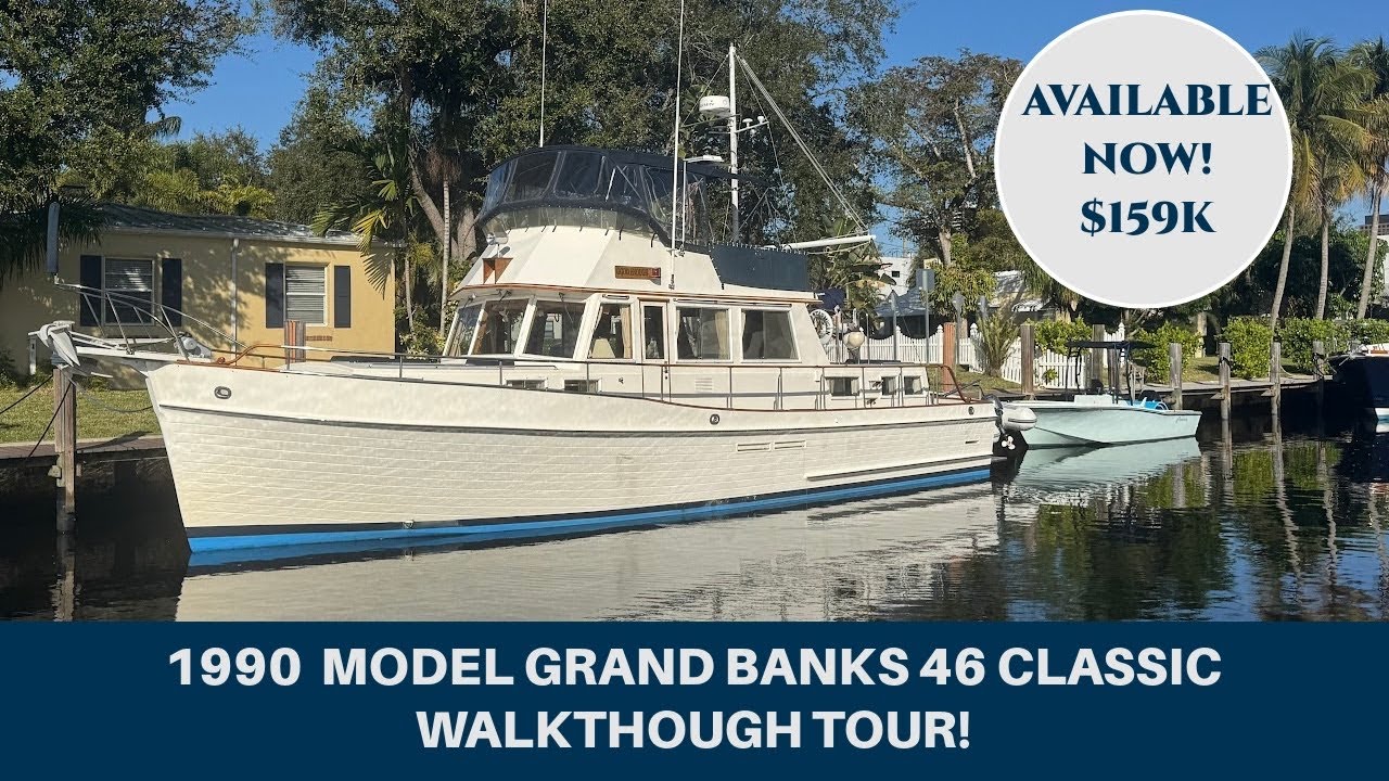 Grand Banks 46 Classic 1990 “GOOD ENOUGH” Yacht Tour w/ Sara Fithian