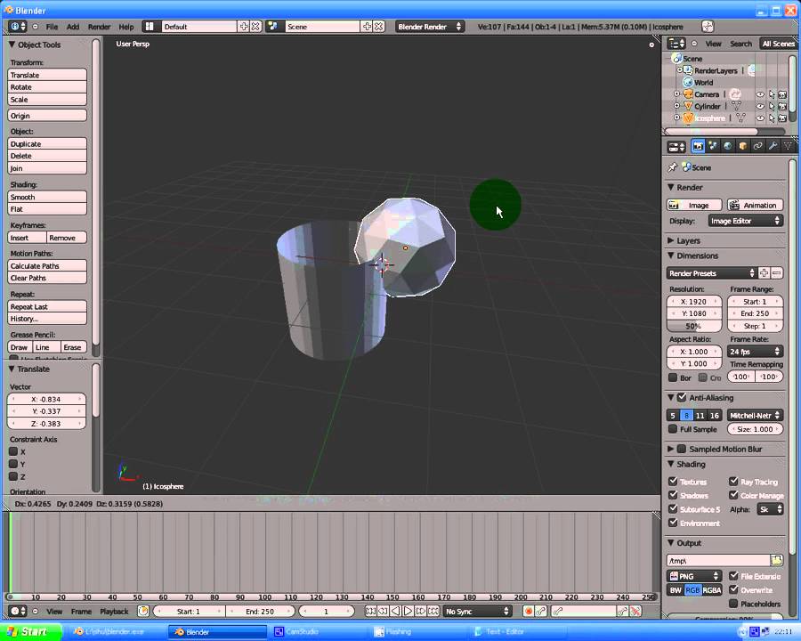 Blender 2.56 Beta A / 1.Tutorial