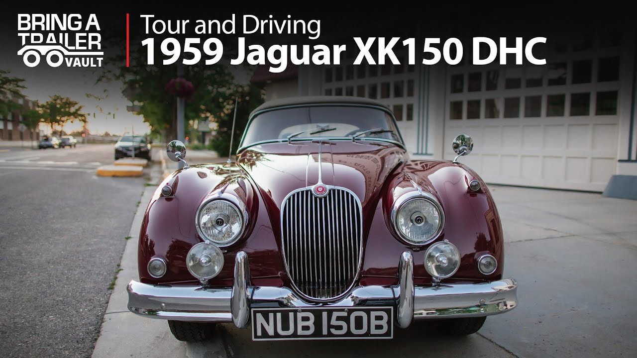1959 Jaguar XK150 DHC Tour and Driving | Bring a Trailer