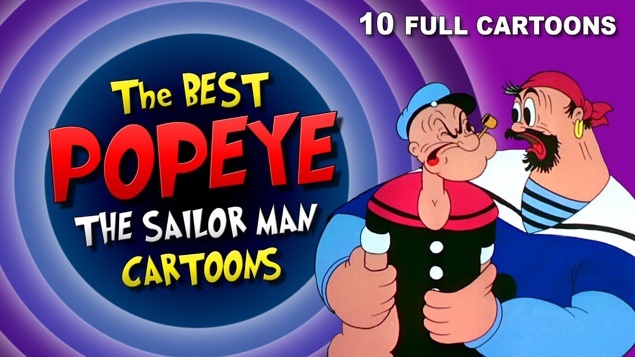 Лучшие мультфильмы о моряке POPEYE • 10 полных мультфильмов