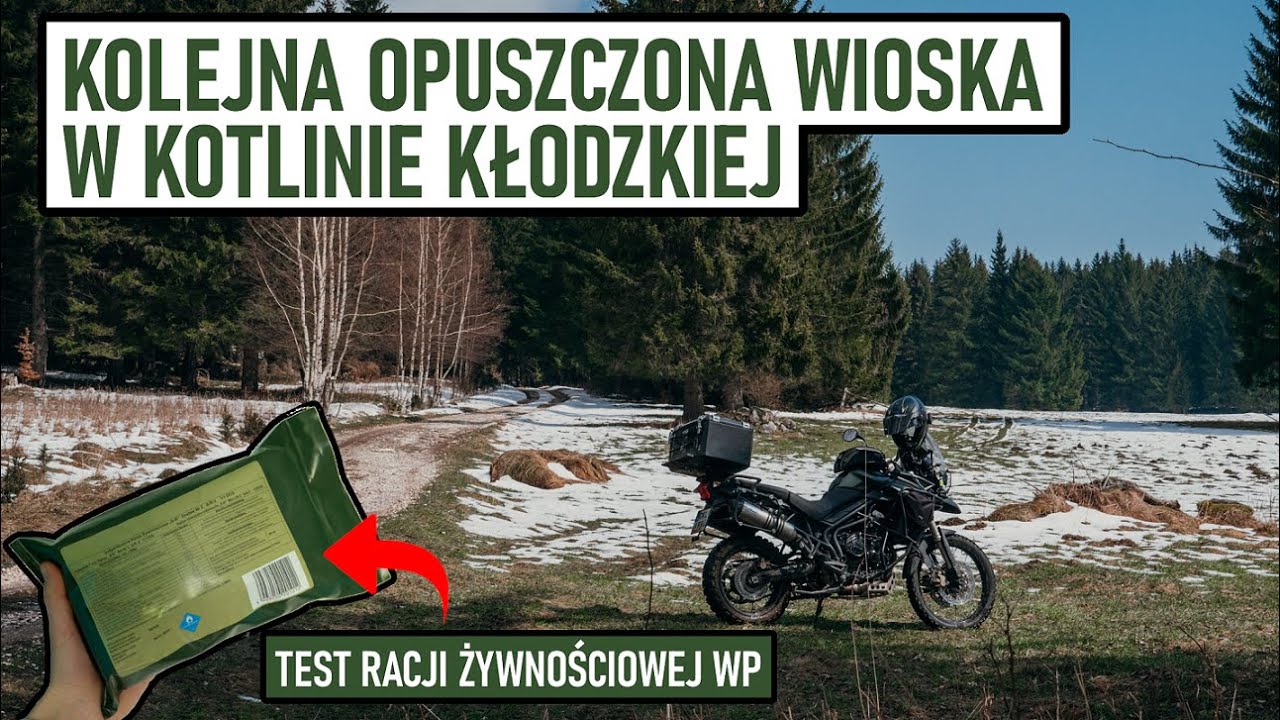 Kotlina Kłodzka - droga OFF ROAD, wioska Rogóżka | Test racji żywnościowej