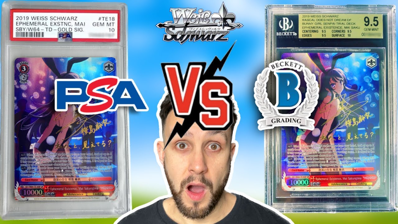 Оценка карт Weiss Schwarz — PSA или BGS! — Какую использовать?