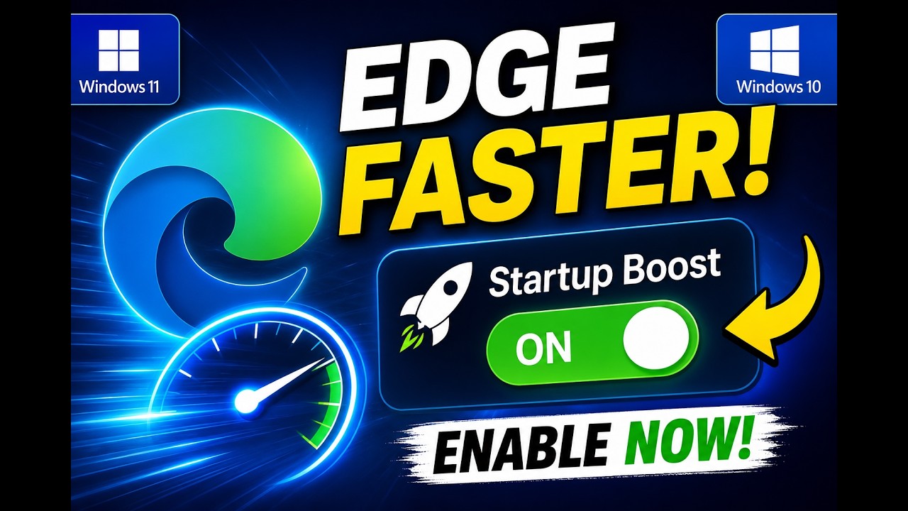 How to Enable Startup Boost in Microsoft Edge on Windows 11 or 10 | Faster Edge Startup