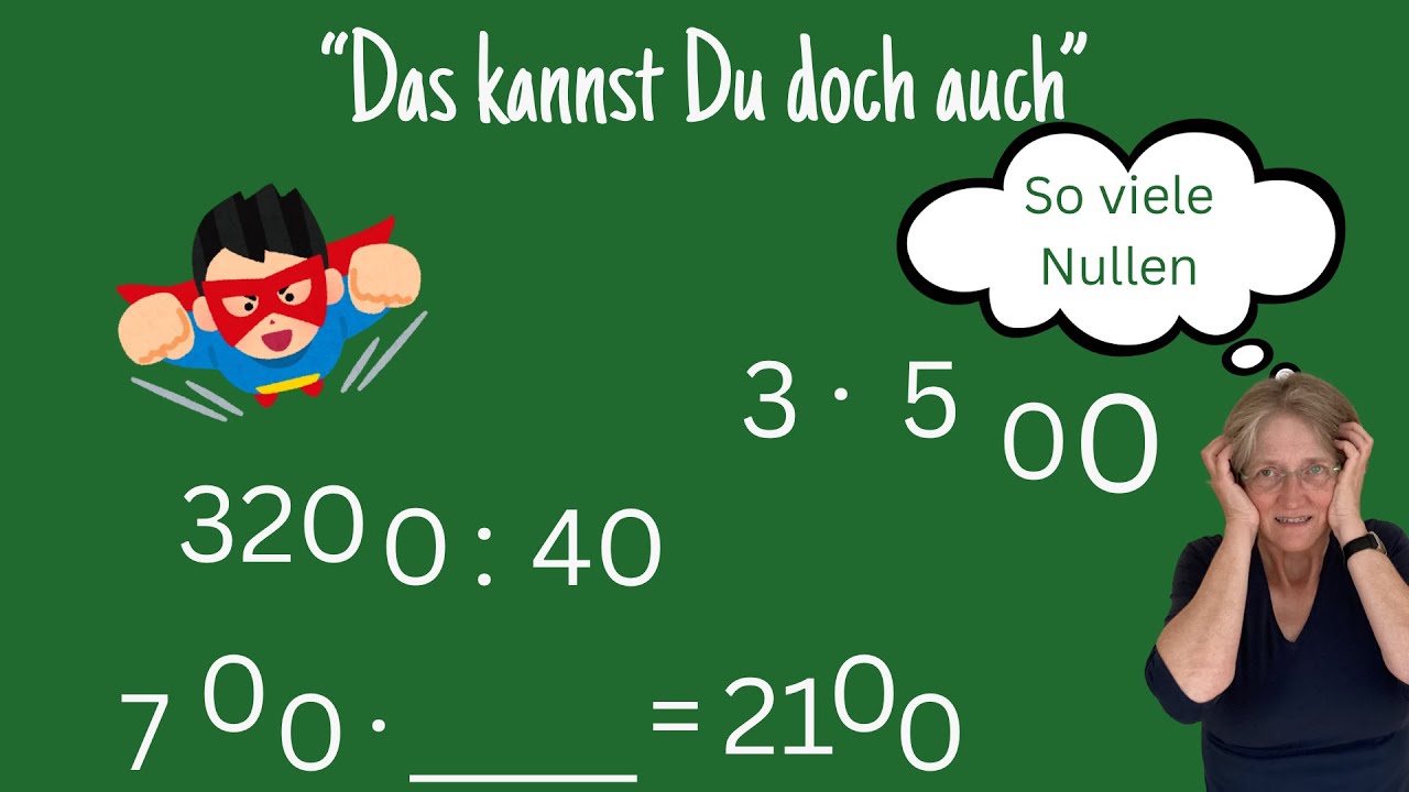 So viele Nullen , aber doch so einfach - Multiplikation mit großen Zahlen  Kl. 3/4