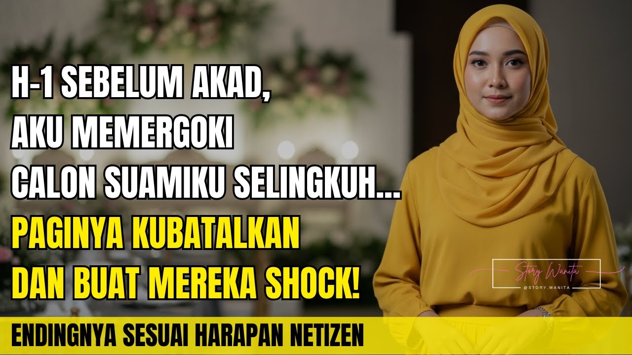 H-1 SEBELUM AKAD, AKU MEMERGOKI CALON SUAMIKU SELINGKUH... PAGINYA KUBATALKAN DAN BUAT MEREKA SYOK