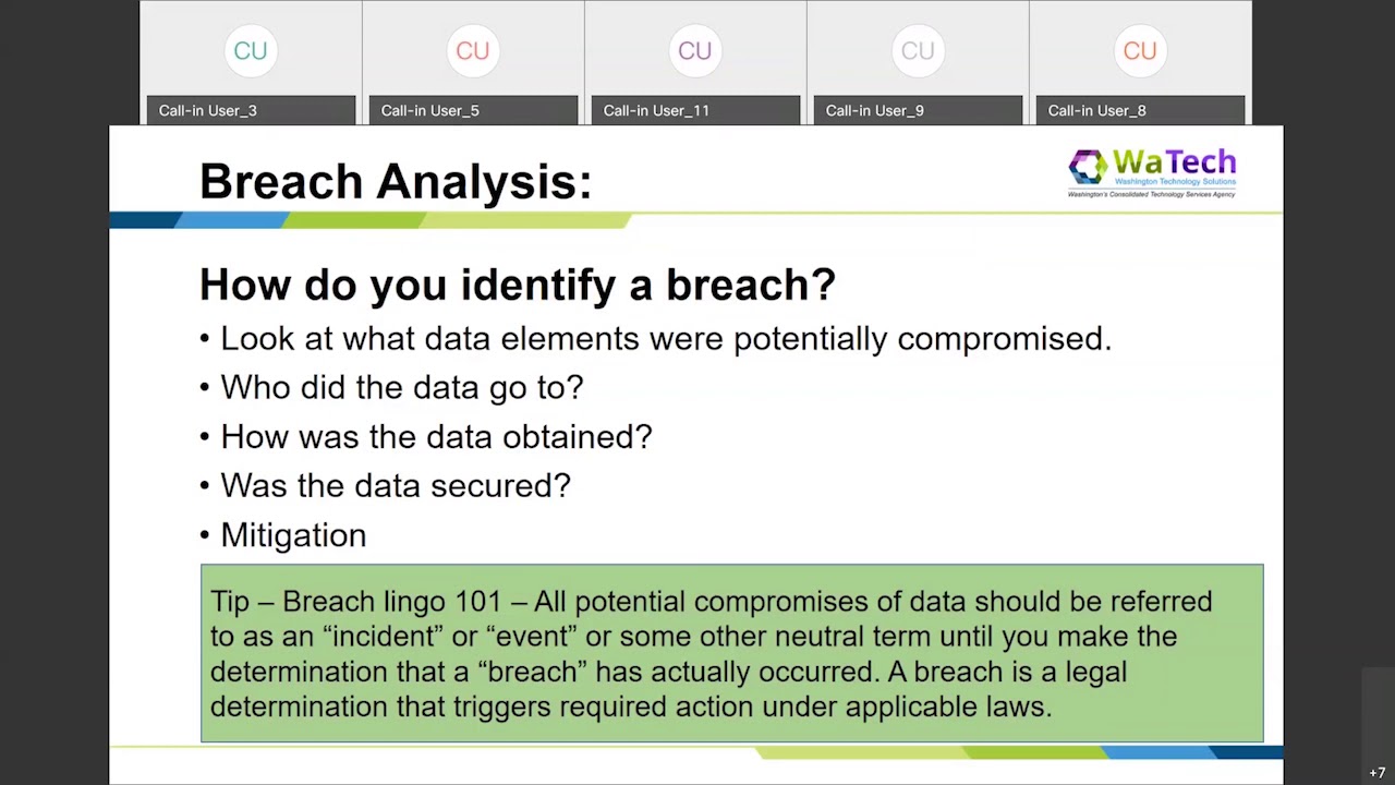Webinar: Washington&rsquo;s Data Breach Notification Law for Government Agencies