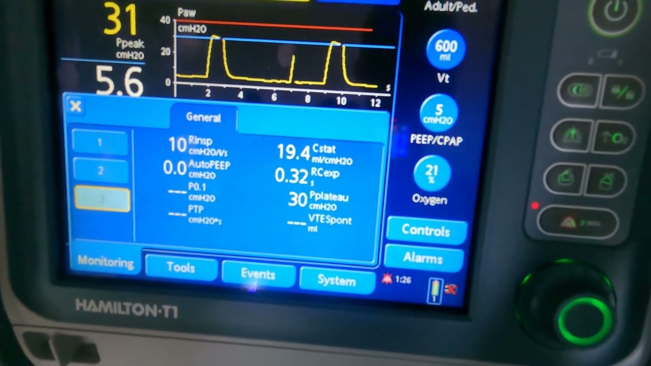 Hamilton T1 Adult Ventilation skills demo
