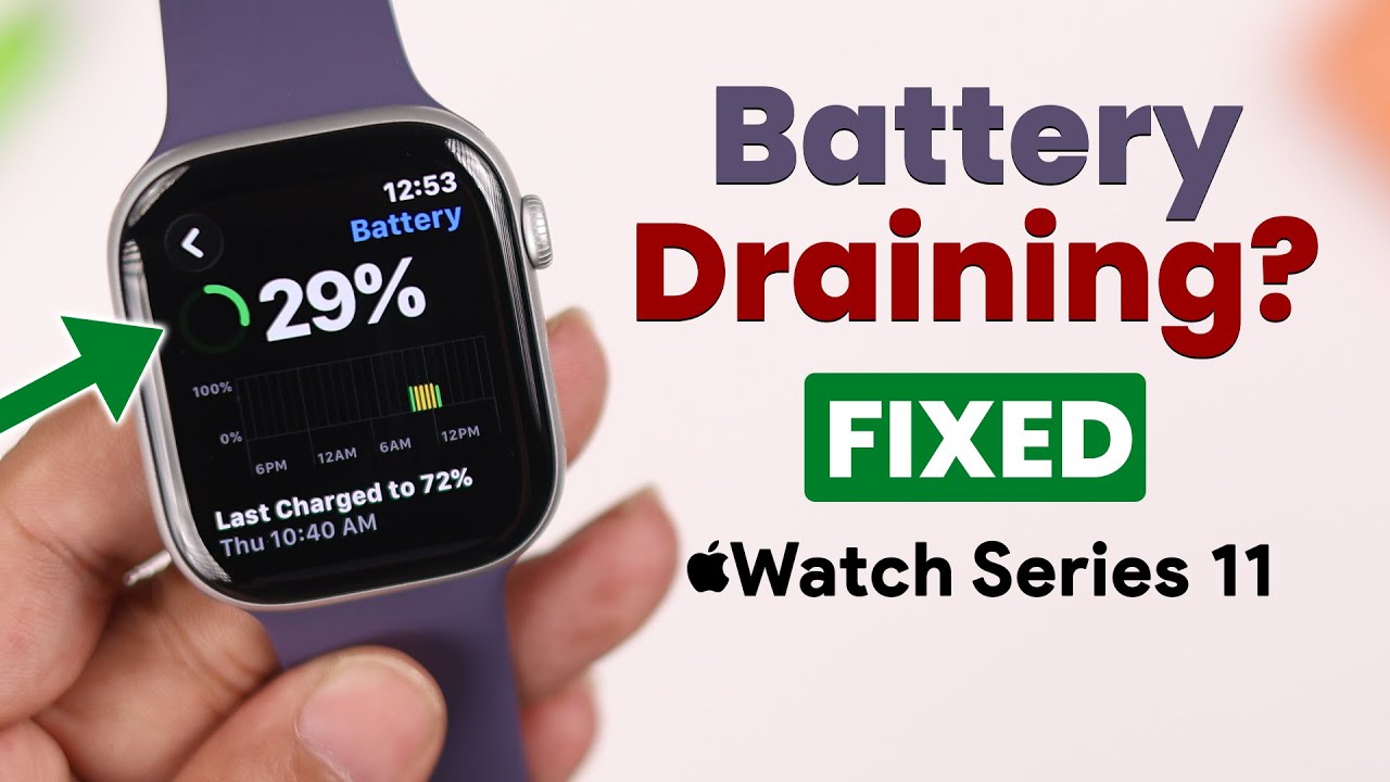 Как исправить быструю разрядку аккумулятора Apple Watch 11! [Остановитесь быстро]