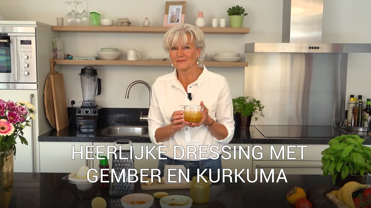 Heerlijke dressing met gember en kurkuma