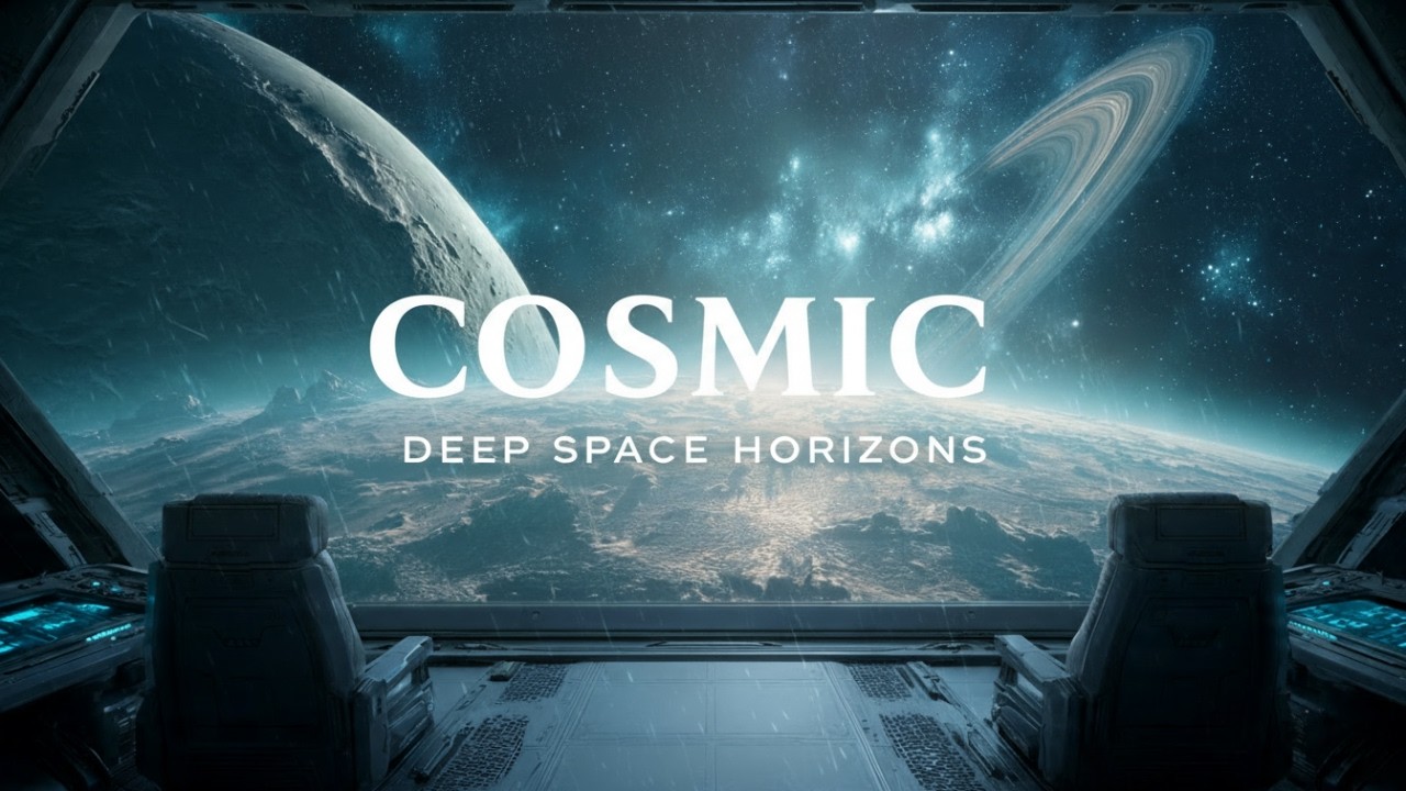 Best Deep Space Ambience 🌌 Spaceship Window View  Planet | Sleep, Study & Relax (4 Hours)