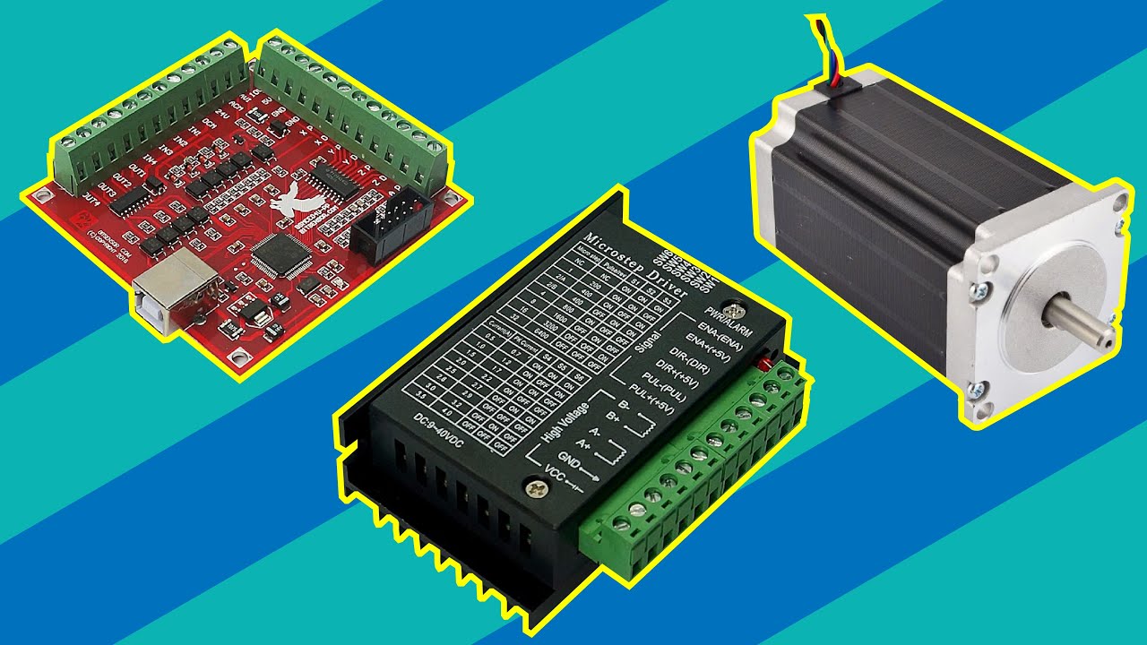 CONEXIÓN DE MOTORES NEMA 23 |DRIVER TB6600| TARJETA MACH3 USB 💻💻⚡⚡🔌