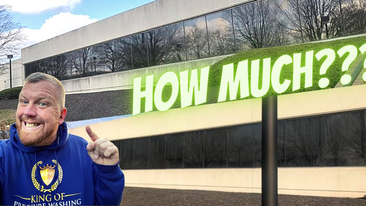 $13,000 In 13 Hours Pressure Washing A Large Building
