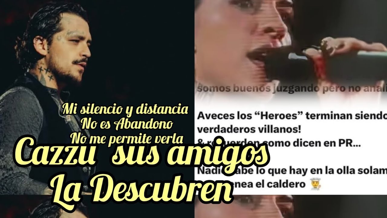 CAZZU LO DESCUBREN SUS AMIGOS LA VILLANA DE ESTA HISTORIA #cristiannodal #angelaaguilar 