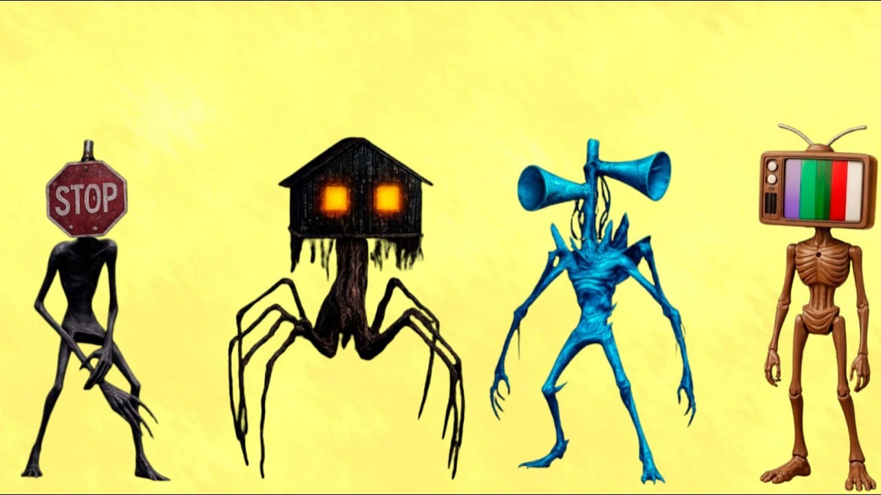 WRONG HEDS SIREN HEAD POOP🆚SIREN HEAD HOUSE🆚SIREN HEAD BRAIN EYE🆚SIREN HEAD OCTOPUS