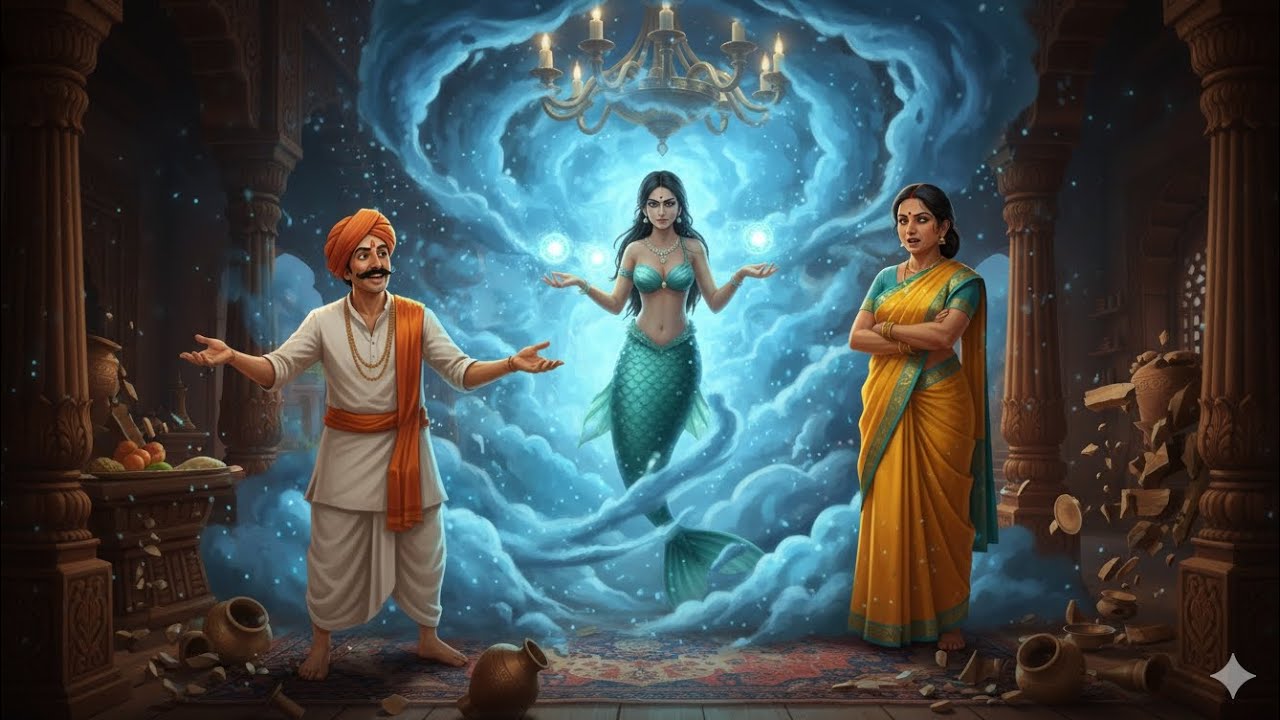 এক কাঠুরে ও তার অবাধ্য স্ত্রীর কাহিনী | হাসির গল্প  Bengali Moral Story 