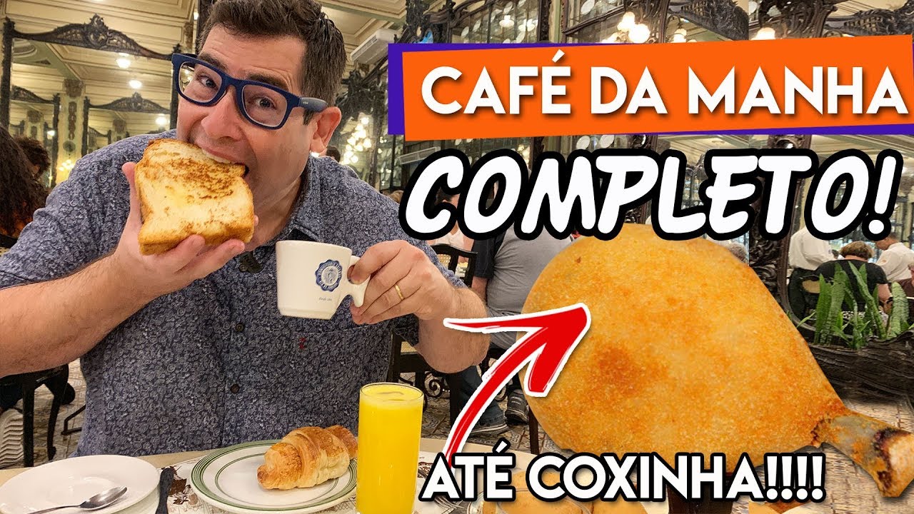 Café manhã na Confeitaria Colombo