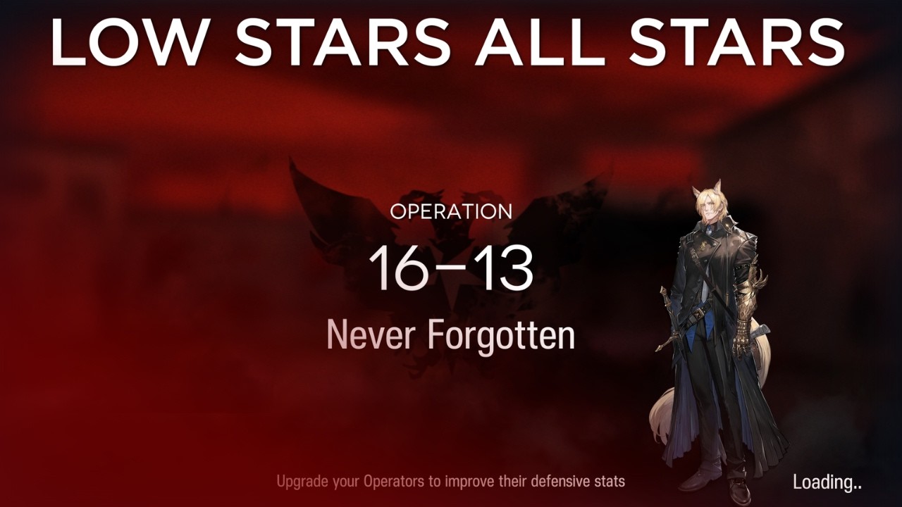 【Arknights】16-13 Standard/Adverse Low Rarity Guide