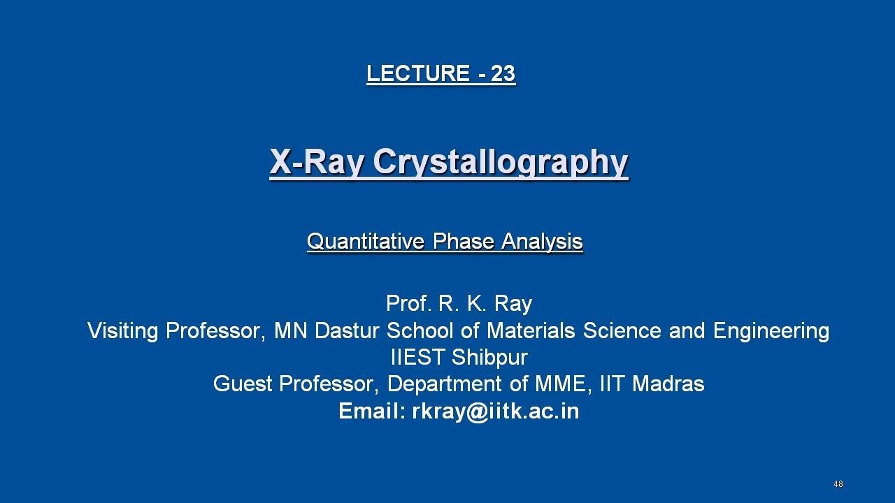 Quantitative Phase Analysis 1