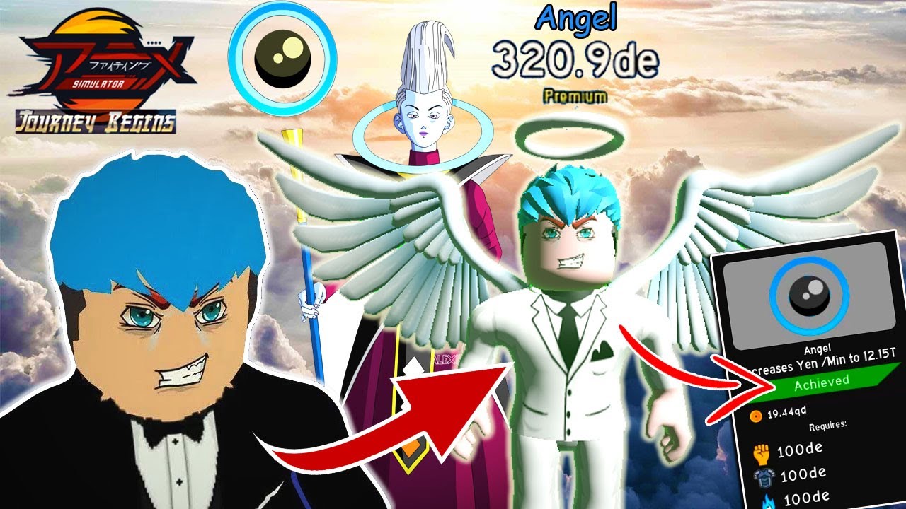 I reached the highest rank 'ANGEL' in Anime Fighting Simulator | Roblox