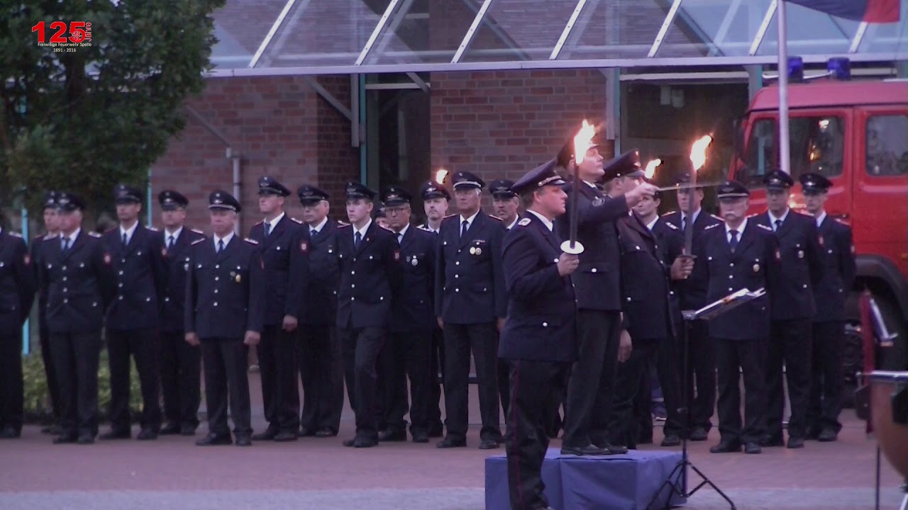 Zapfenstreich Freiwillige Feuerwehr Spelle im August 2016
