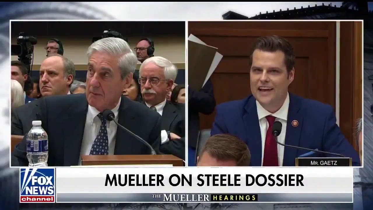 WATCH: Congressman Gaetz Grills Special Counsel Robert Mueller on Steele Dossier
