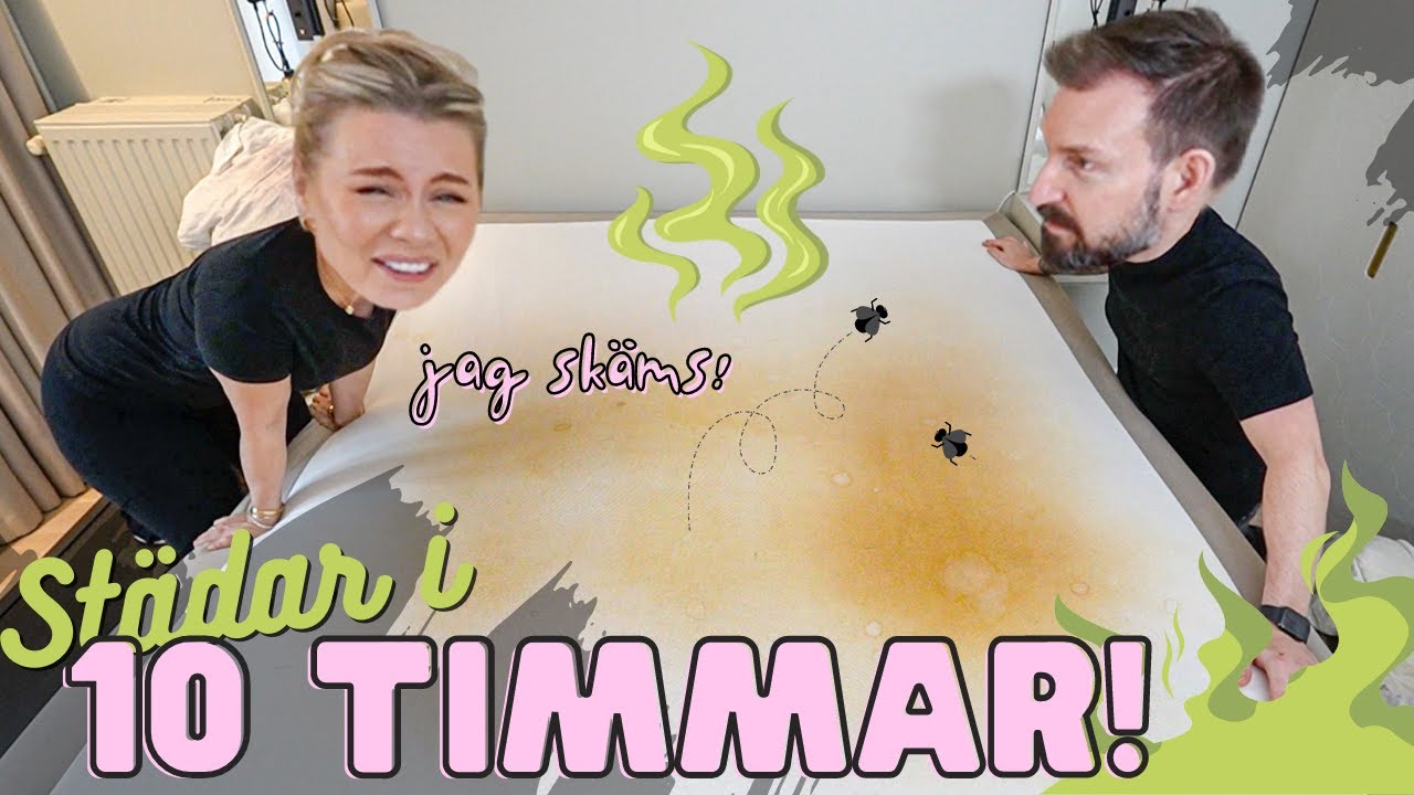 STÄDAR OCH RENSAR I 10 TIMMAR