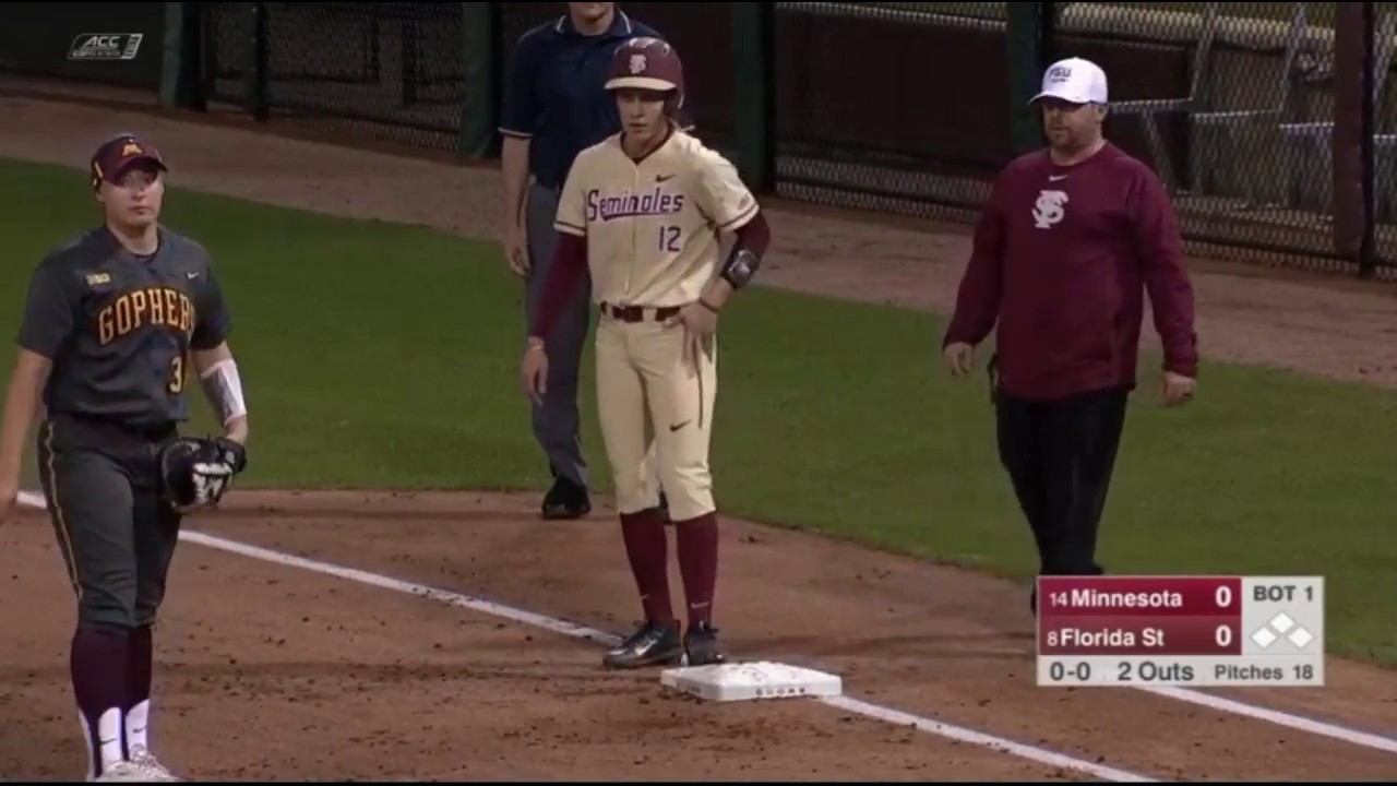 FSU Softball vs Minnesota 2018 Game 1