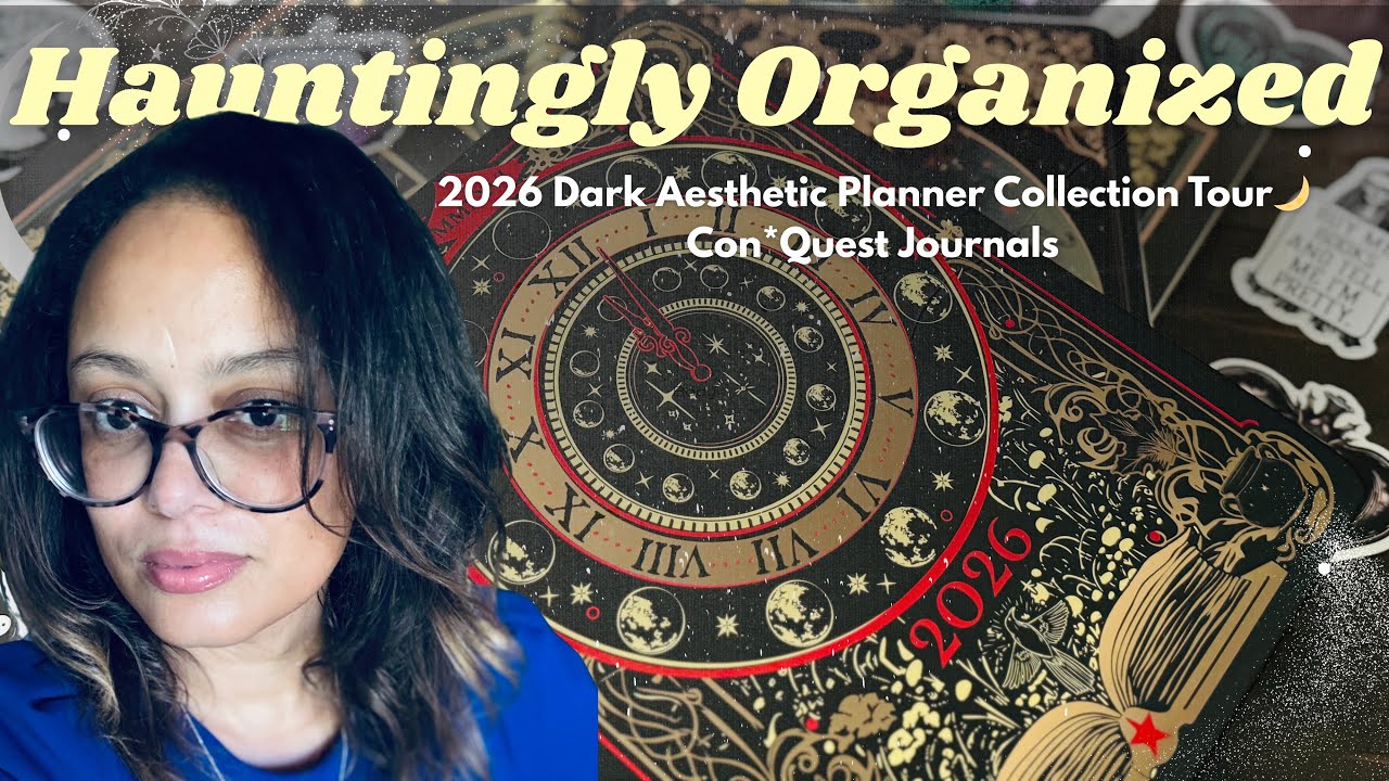 Hauntingly Organized 🖤 2026 Dark Aesthetic Planner Collection Tour🌙 Con*Quest Journals