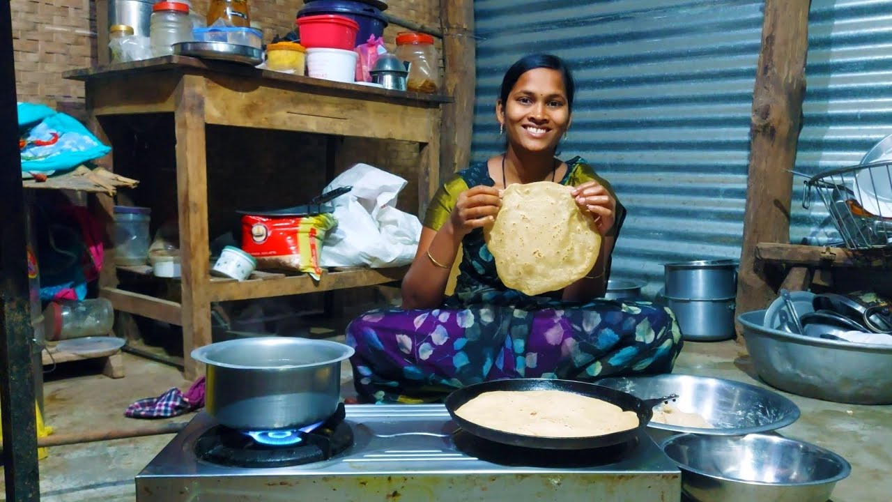 రాత్రీ 8 కోడి గుడ్లతో కూర చేసి - చపాతీ చేసాను🥚విలేజ్ లైఫ్ స్టైల్ | Ramesh Meghana Vlogs