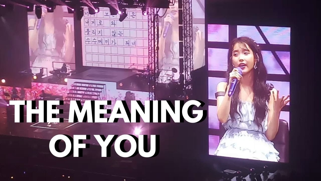 IU SINGS THE MEANING OF YOU LIVE  | IU IN MANILA