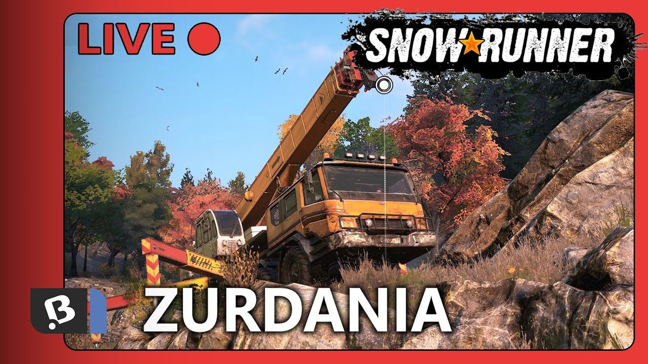 Live 🔴 | Místo řidiče jsem jeřábník | Snowrunner #87 - Zurdania