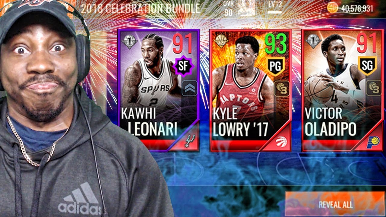 INSANE 2018 NEW YEARS PACK OPENING w/92 OVR LOWRY! NBA Live Mobile 18 Ep. 26