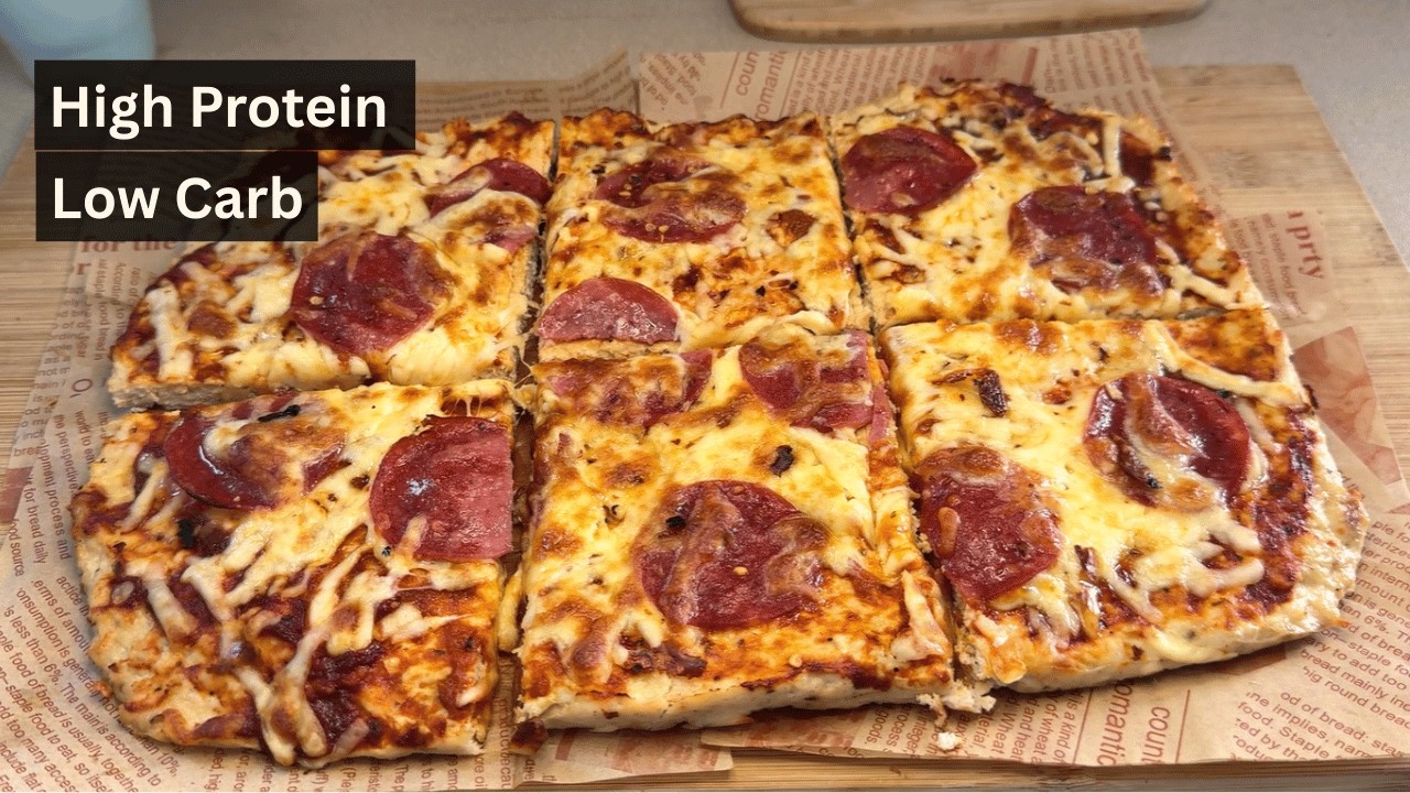 High Protein Chicken Crust Pizza | Low Carb & Gluten Free