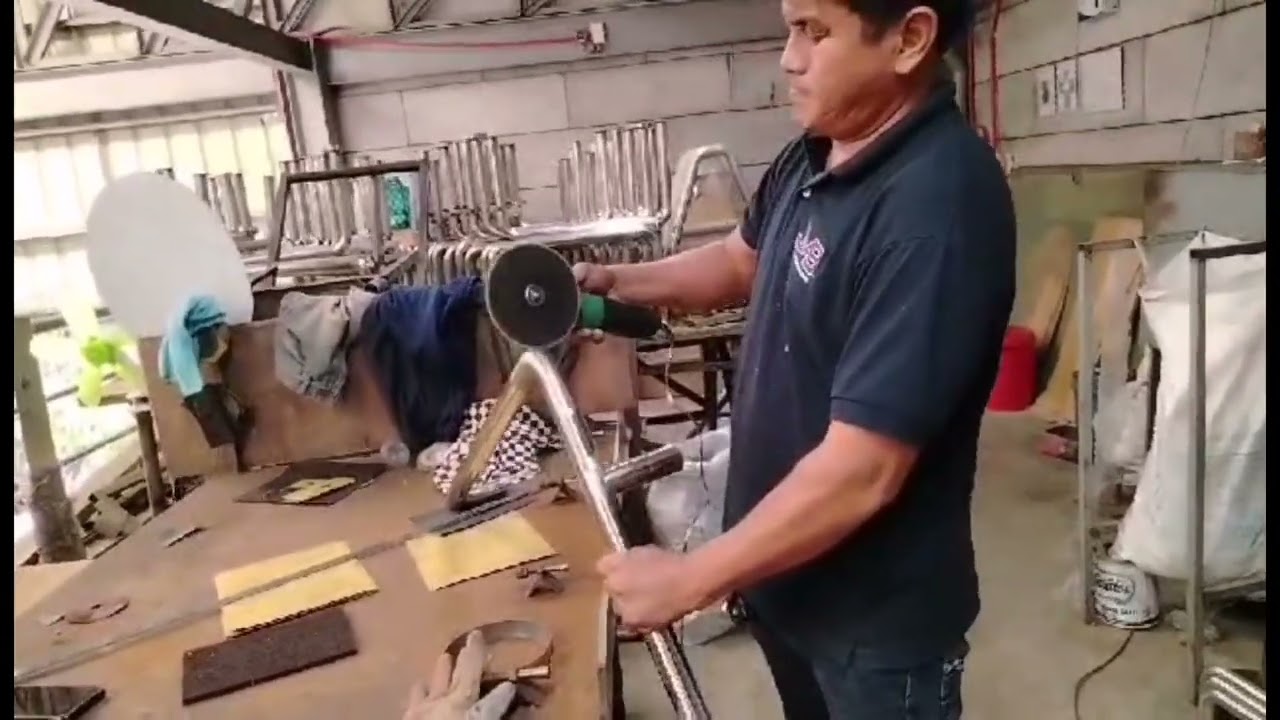 STAINLESS FINISHING PROCESS GRAB BAR #stainless