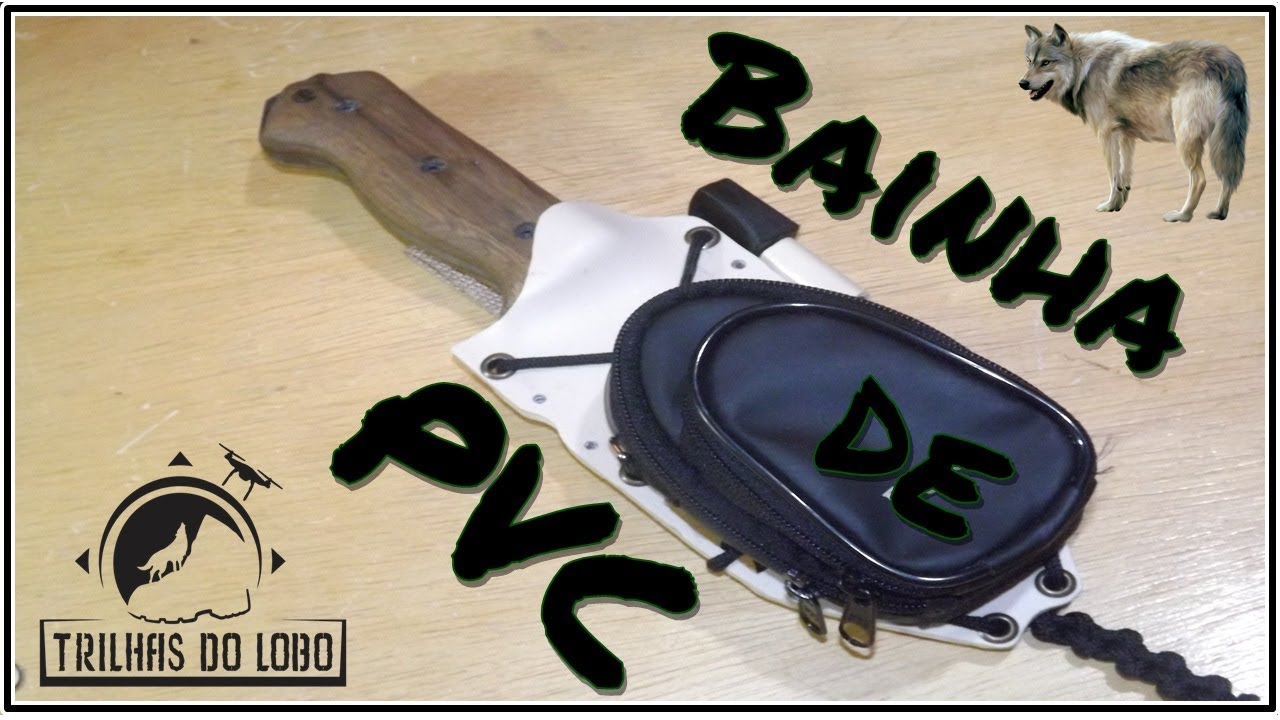 Bainha de PVC da faca bk2. construção...