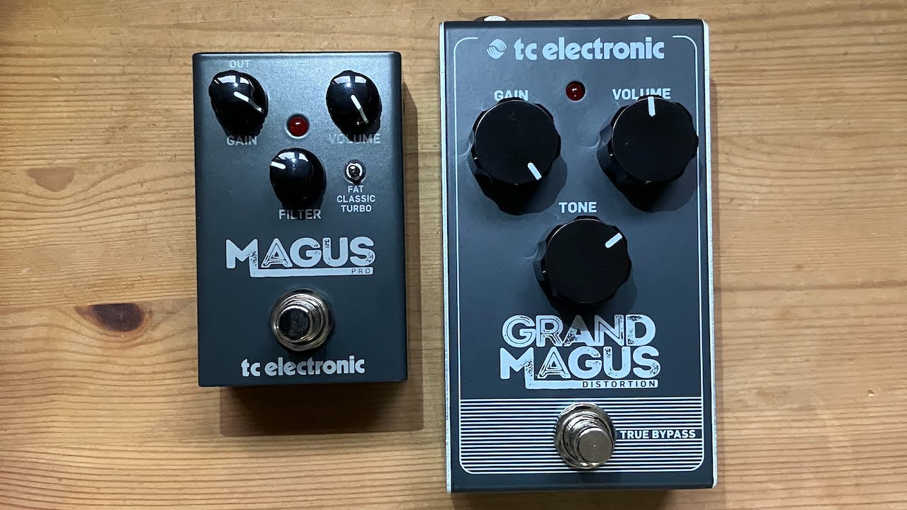 TC Electronic MAGUS Pro vs GRAND MAGUS into a Marshall 1987x #tcelectronic  #distortion