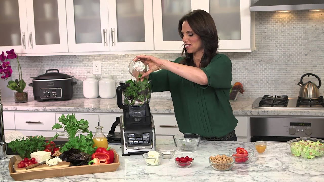 Rachel Beller and Ninja® Kitchen - Chop Chop Salad Recipe using Nutri Ninja® with Auto-iQ™