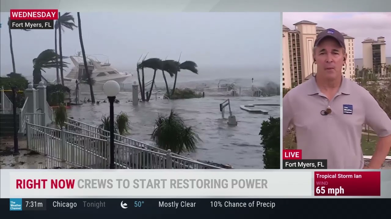 Mike Seidel TWC Hurricane Ian Aftermath Fort Myers, FL 9-29-2022