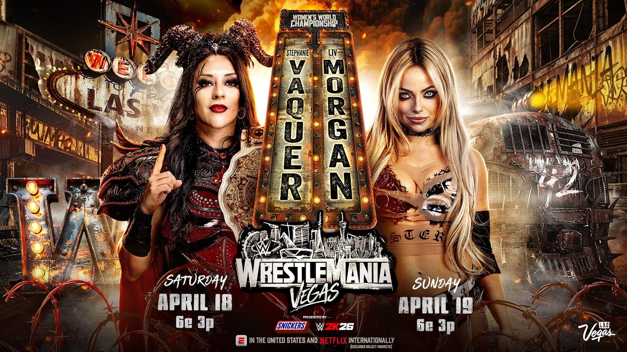 Liv Morgan vs Stephanie Vaquer for The Women's World Championship at WrestleMania 42 (WWE 2K25)