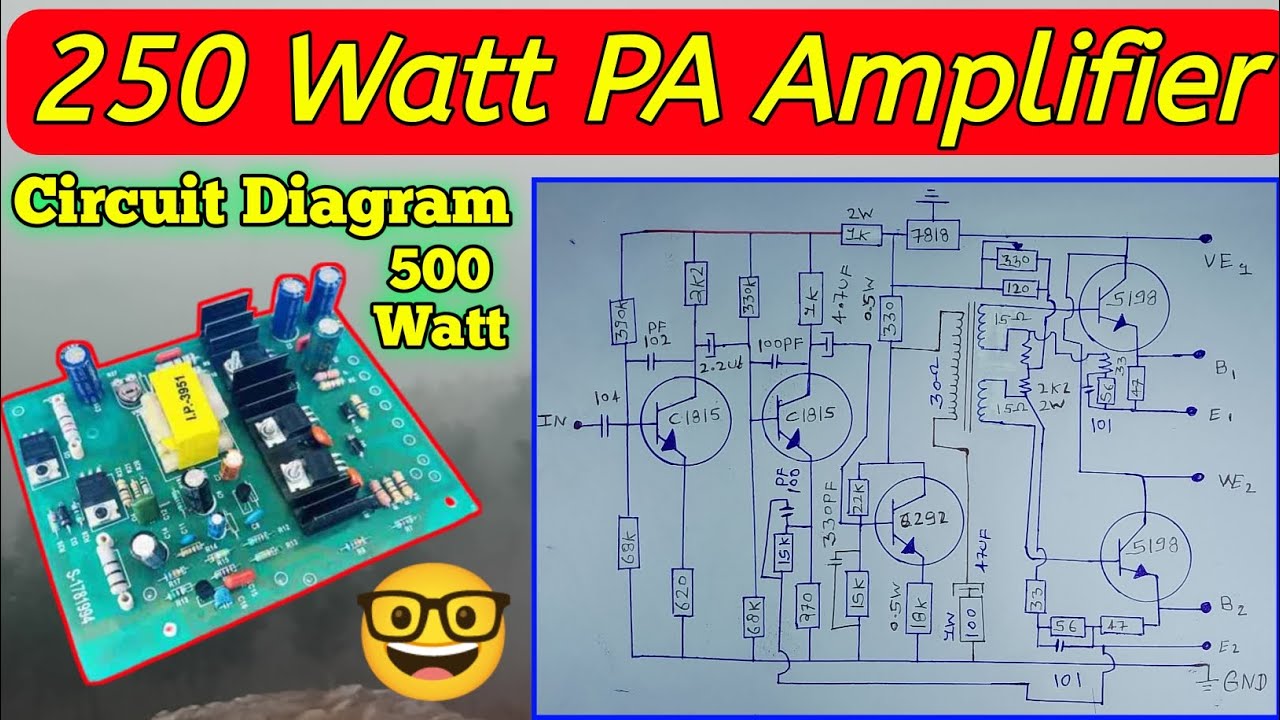 PA Amplifier Driver Board Circuit Diagram 😱 250 Watt Driver Board 🤓 Driver Transformer Data 😜 5198 ?
