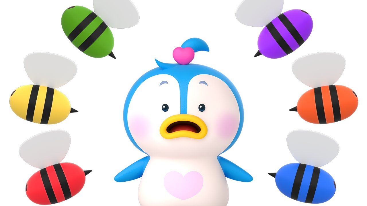 Learn Colors with Toy Bee🐝 3D | Kids Cartoon | Color Songs + Games | Lotty Friends