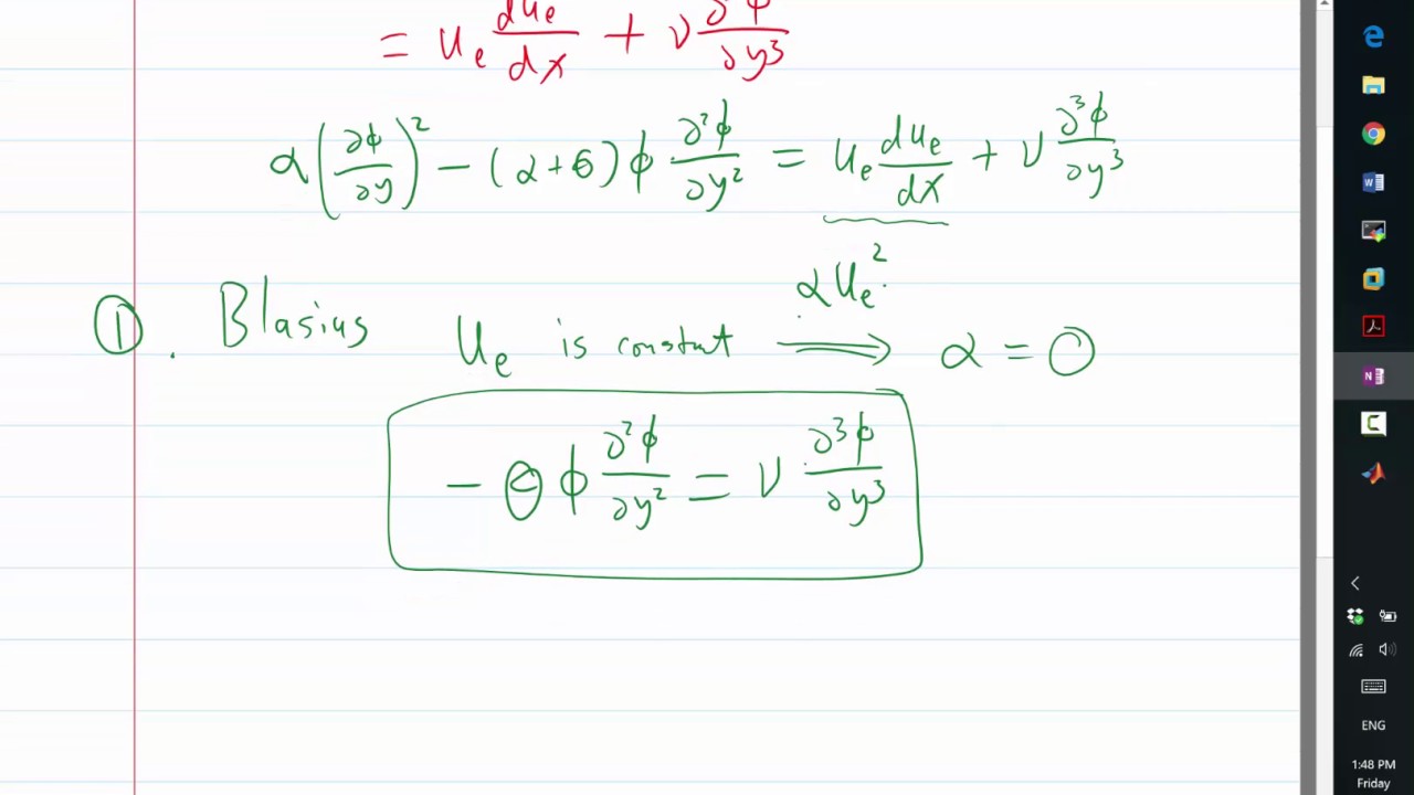 MIT Aerodynamics of Viscous Fluids: Self similar solution with constant freestream
