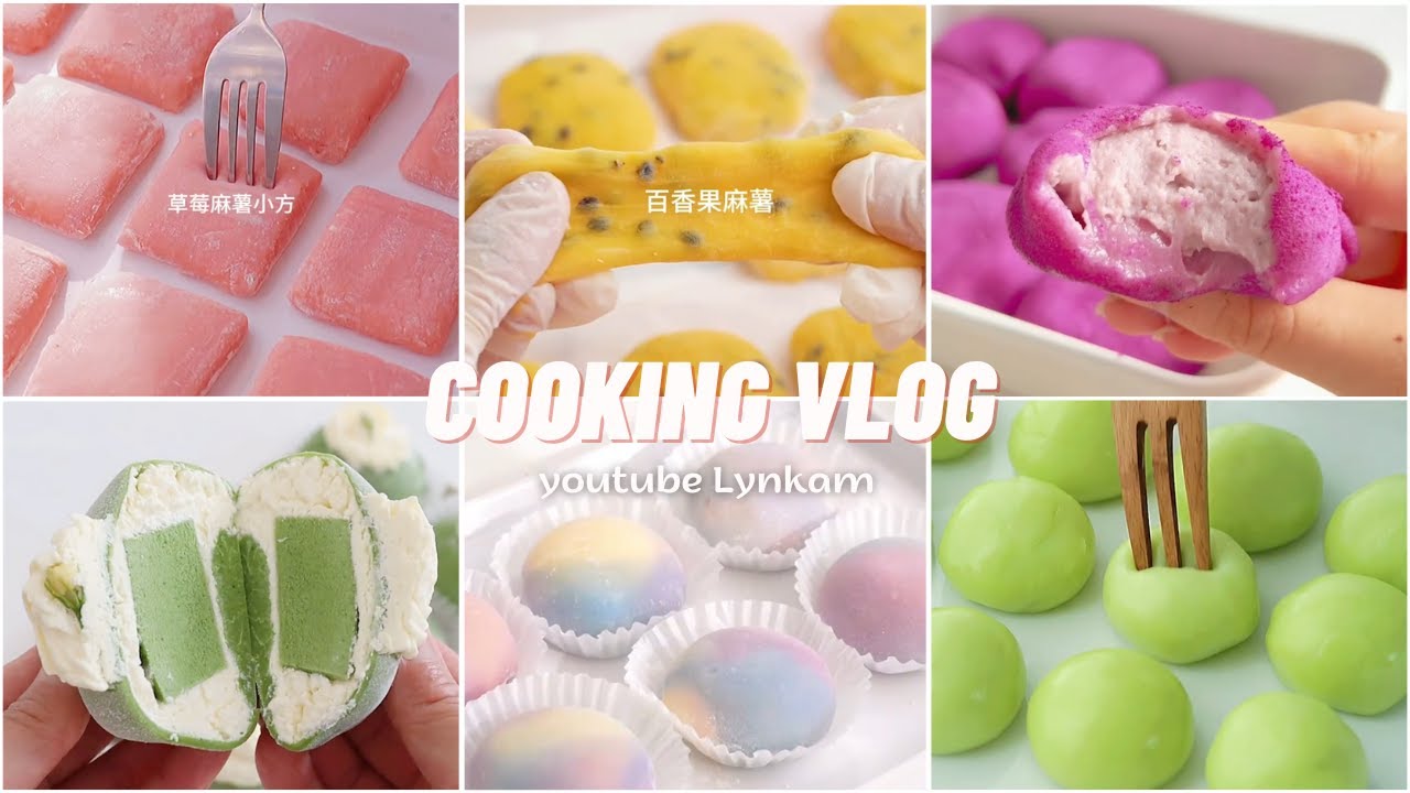 VIETSUB | Tổng hợp các công thức làm MOCHI nhanh gọn - Không cần khuôn, không cần whipping cream