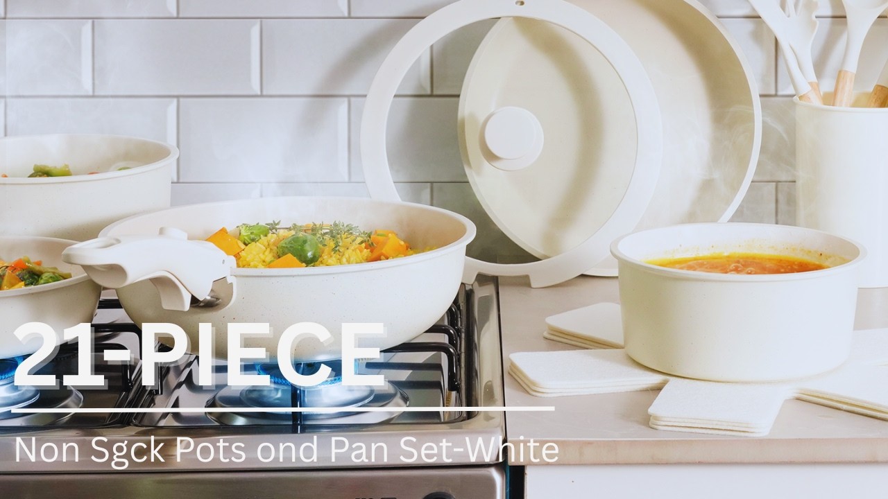 Astercook 21-Piece Ceramic Non-Stick Cookware Set – Full Kitchen Demo!