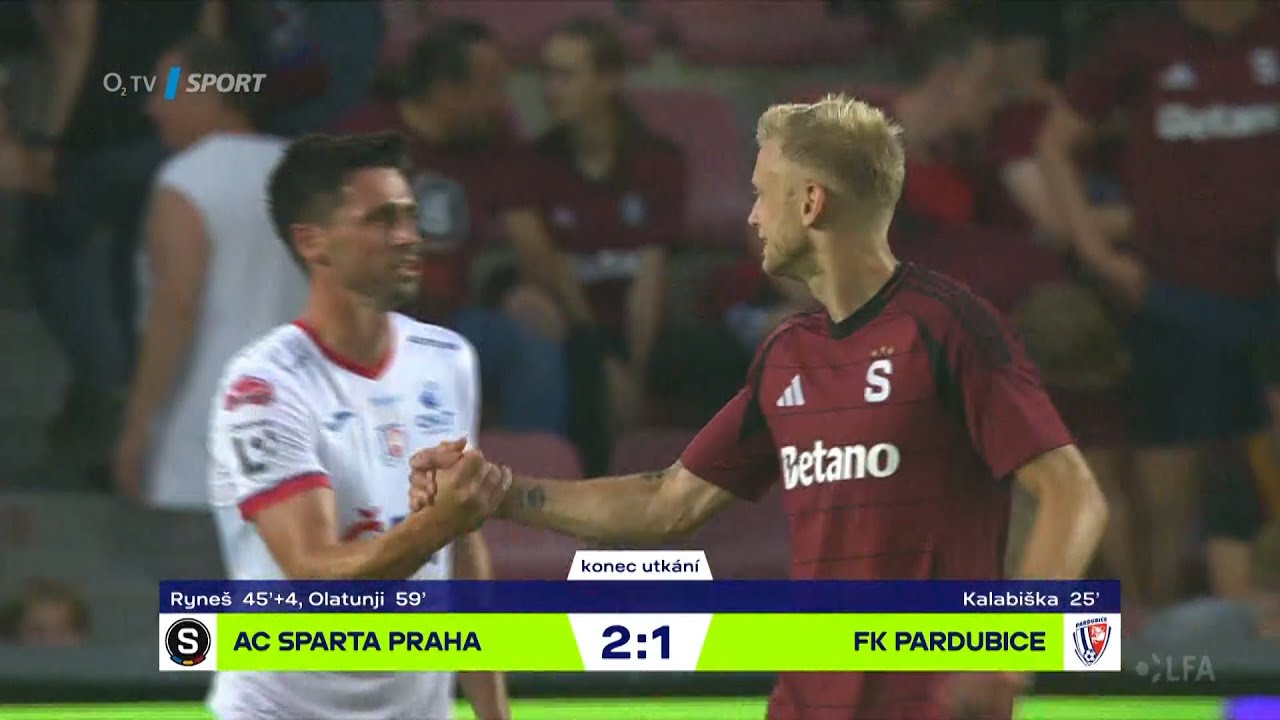 SESTŘIH: Sparta  – Pardubice 2:1. Domácí se na výhru nadřeli, rozhodl Olatunji