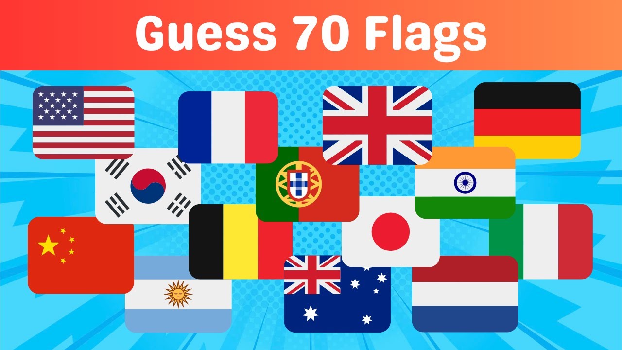70 Flags Quiz - Test Your Global Knowledge! [Total Quiz Adventure]