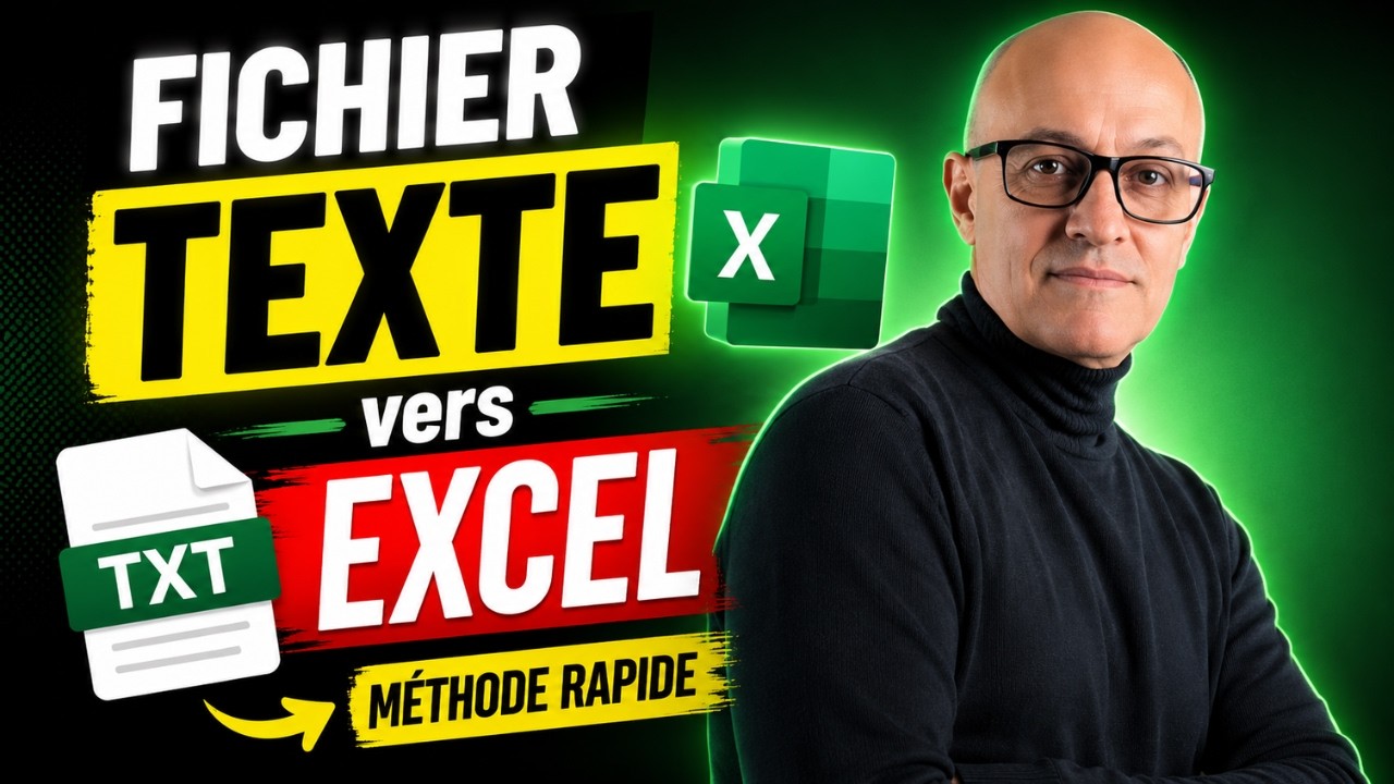 Convertir un Fichier Texte Dans Excel Facilement !  🚀